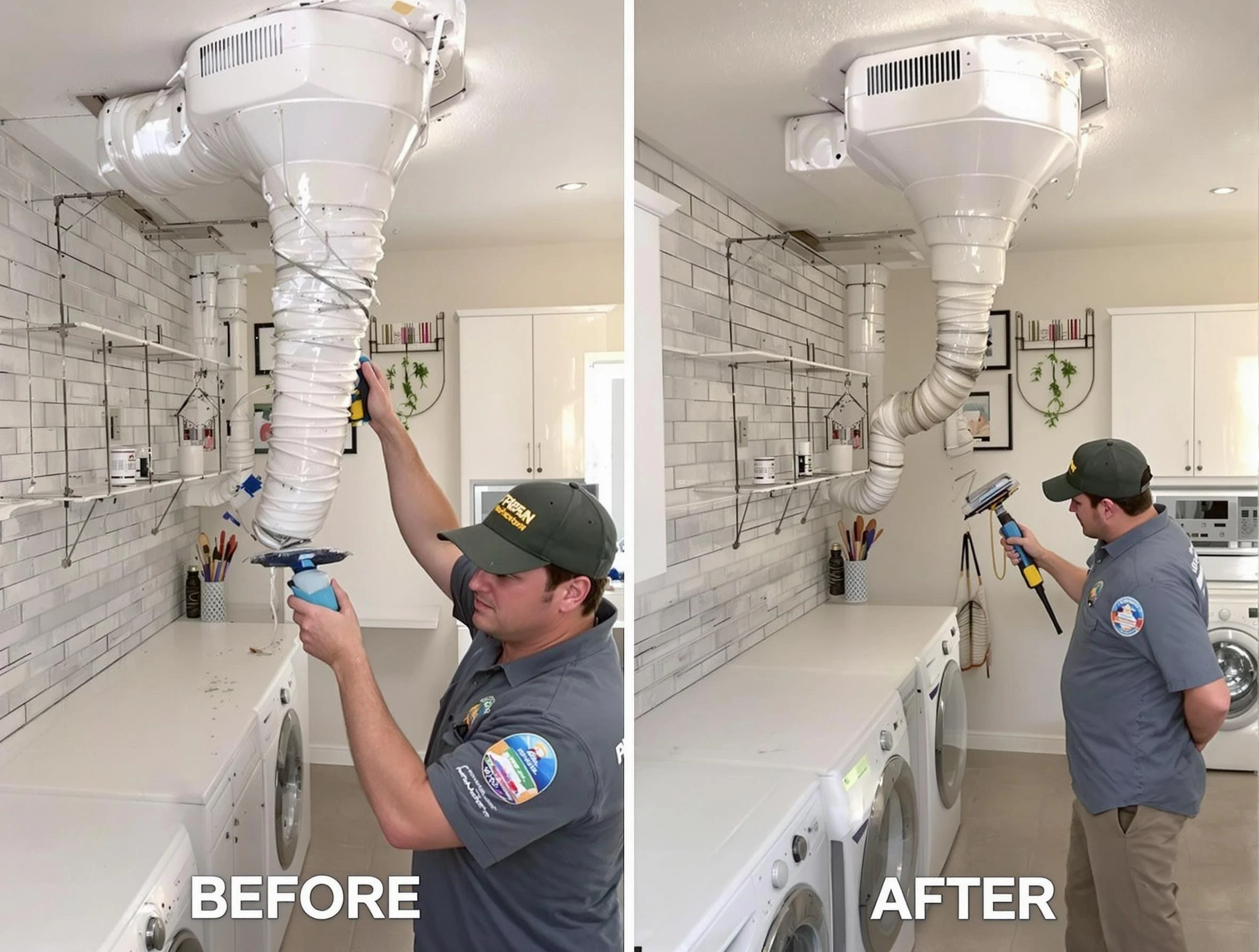 Professional dryer exhaust vent cleaning by Butler Dryer Vent Cleaning in Butler