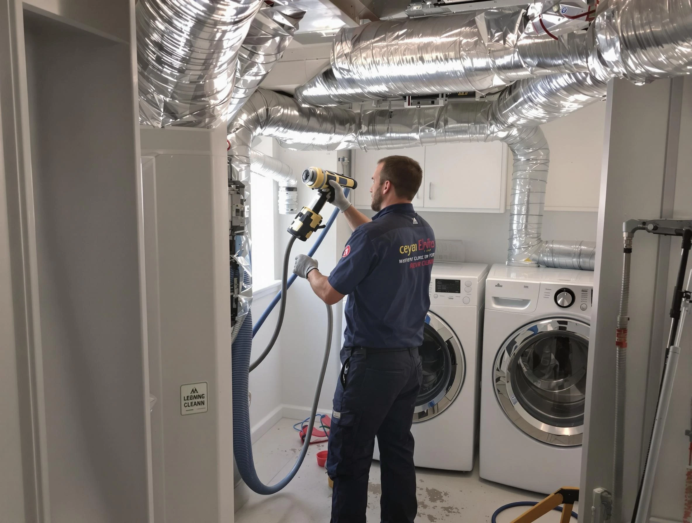 Butler Dryer Vent Cleaning specialist using advanced equipment for thorough duct cleaning in Butler
