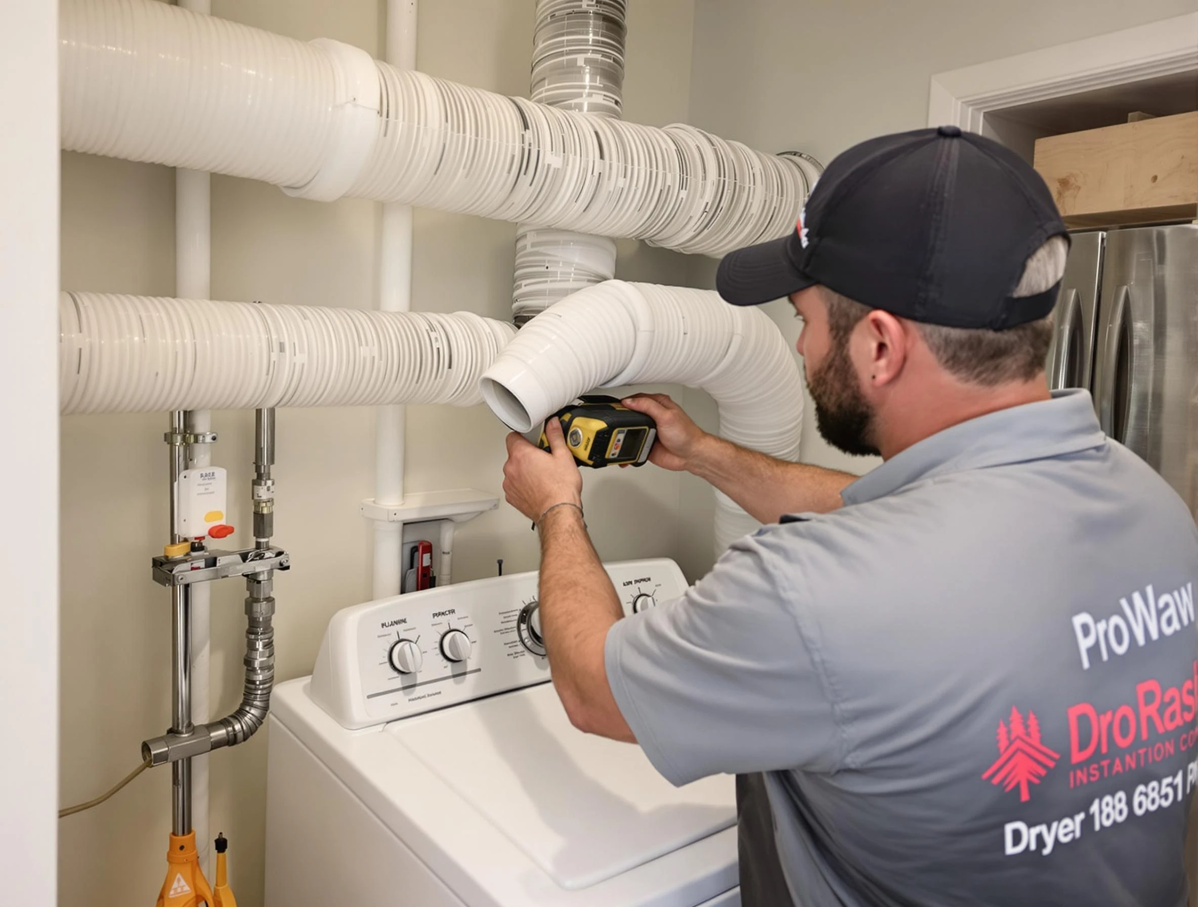 Professional dryer vent hose installation by Butler Dryer Vent Cleaning in Butler